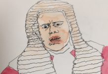 Phil Parry as judge