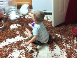 Baby in mess